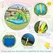 BOUNTECH Inflatable Water Slide, 6 in 1 Giant Water Park for Outdoor with Dual Slides for Racing Fun, Climbing Wall, Blow up Water Slides Inflatables for Kids Backyard Party Gifts (Without Blower)