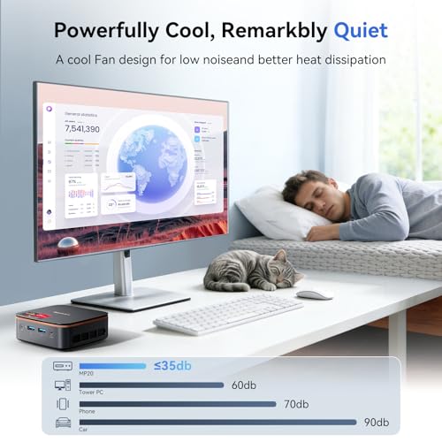 Image of Blackview MP20 Mini PC, AMD Ryzen 3300U Win 11 Pro Mini Computer, 16GB RAM 512GB SSD (up to 2TB), Dual 4K Screen Support HDMI DP, SFF Small Desktop PC for Office Work Home HTPC | 3300U Processor, Win 11 Pro, (up to 2TB), Dual 4K Display HDMI DP, SFF Small Desktop PC for Office Home HTPC