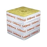Cultilene Rockwool Blocks w/ Quick Drain Hole, PREMIUM Rock Wool Big Block Starter Cubes for...