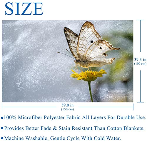 Couverture douce papillon haut de gamme chaude et résistante