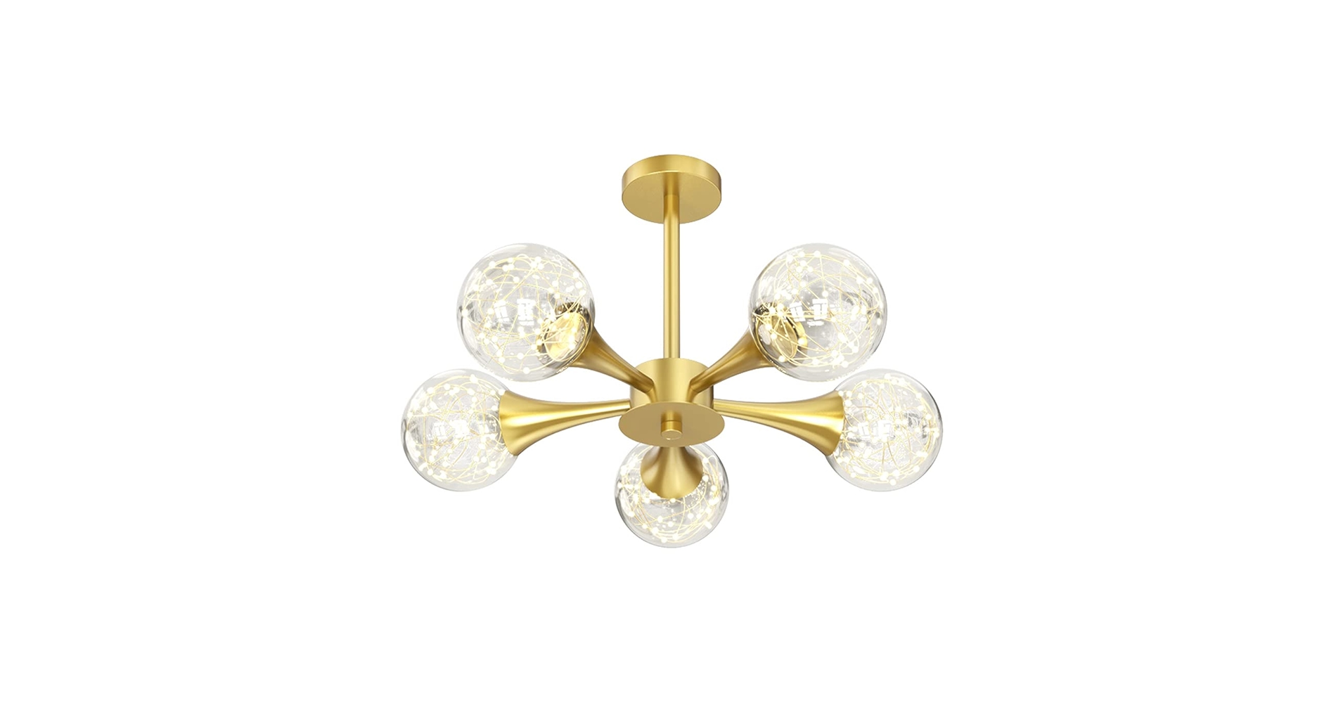 Amazon.com: Machine Globe Flush Mount Ceiling Light 3-Light