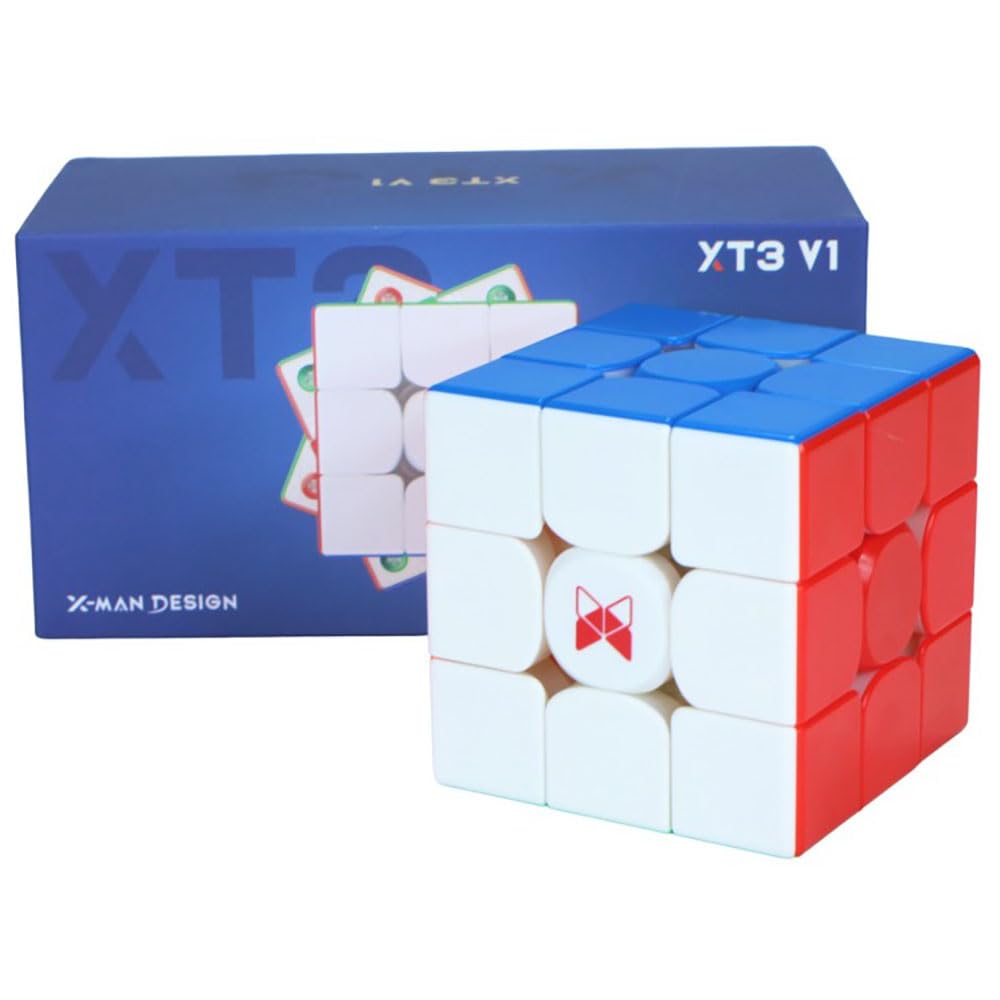 Hawkister QiYi X-Man XT3 V1 3x3 Flagship Speed Cube – Magnetic Core, Adjustable, Matte Finish-image-2