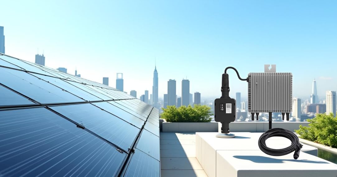 Deye Mikro Wechselrichter 800W – Wechselrichter Balkonkraftwerk + MPPT Microwechselrichter 800 Watt – IP67 wetterfest – Plug & Play Mikrowechselrichter 800W für PV Anlage & Solarstrom Einspeisung