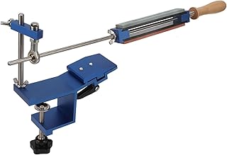 de Afilador de Cuchillos, ángulo Fijo Elevación Automática Construido en Resorte Kit de Afilado de Cuchillos de Chef Profesional para Pulido Fino
