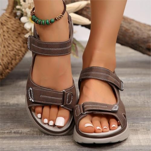 Sandalias cuña cómodas de mujer con suela deportiva transpirable para no pasar calor 5
