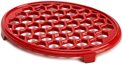 1012" L x 712" W Salvamanteles de hierro fundido