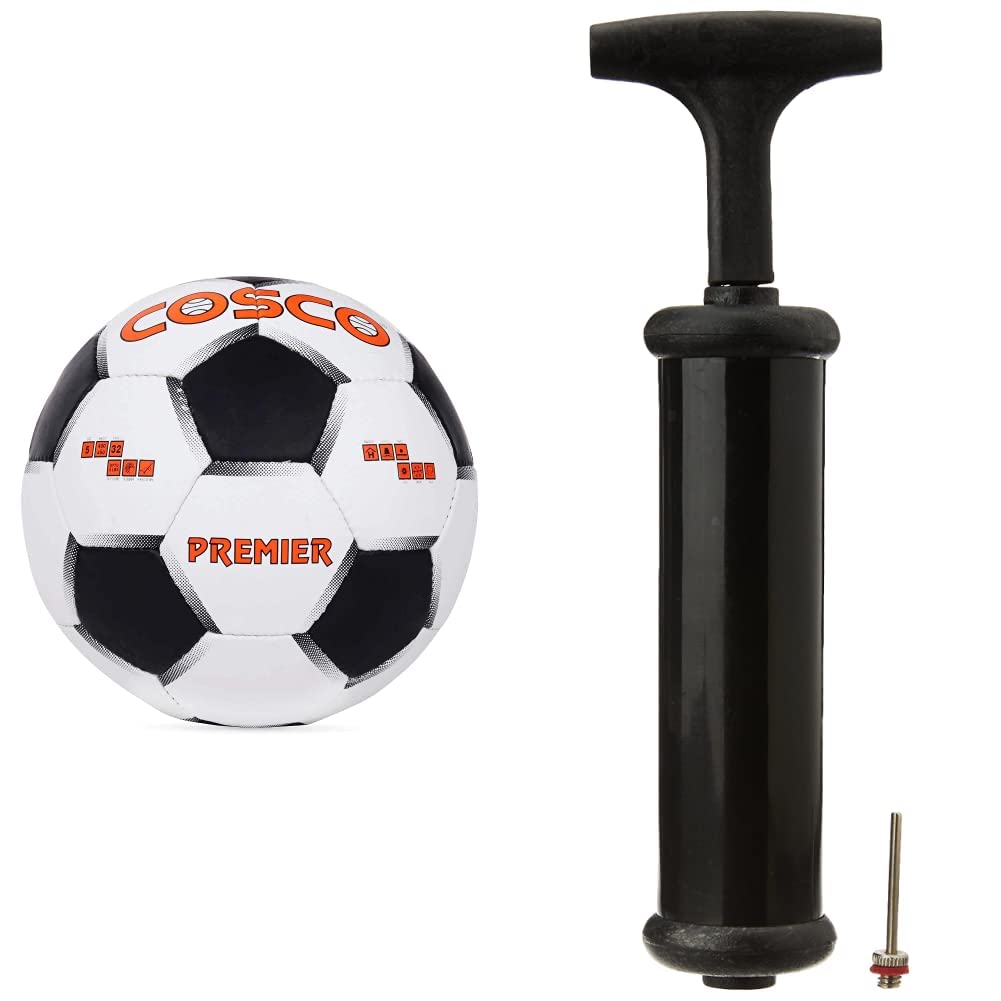 Cosco Premier Football, Size 4 (White/Black) and Cosco Hand Pump (B07JF914F5) Amazon Price History, Amazon Price Tracker