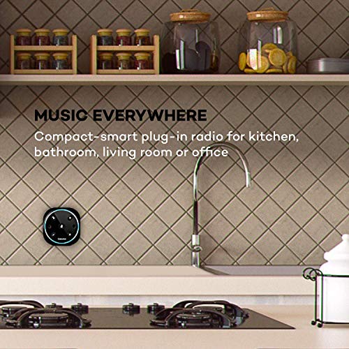 auna Intelligence Plug Wireless - Steckdosenradio, Steckdosen-Lautsprecher, Internet-Radio für Bad, Alexa-VoiceControl, Spotify Connect, Bluetooth, 2 W RMS, bis 30 m WLAN Reichweite, schwarz – Bild 4