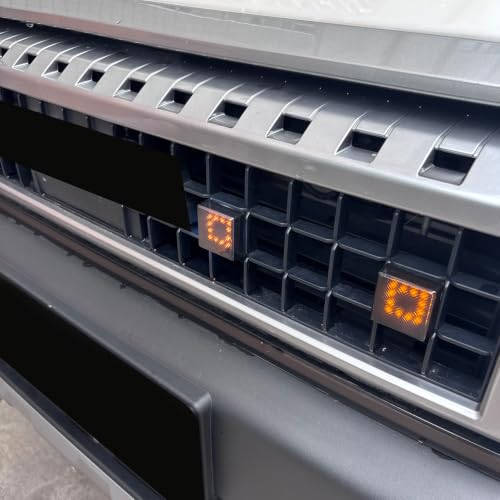Image of HIGH FLYING 2024 2025 2026 for Toyota Land Cruiser Prado LC250 J250 Grille LED Light Amber Lighting Assembling Kit Car Accessories (Upper)