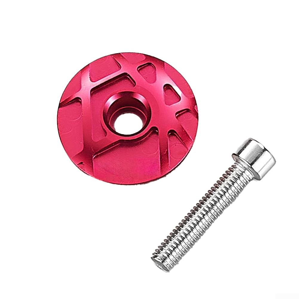 Secure Fit Aluminum Bicycle Stem Cap for 28.6mm Forks, 31.8mm OD