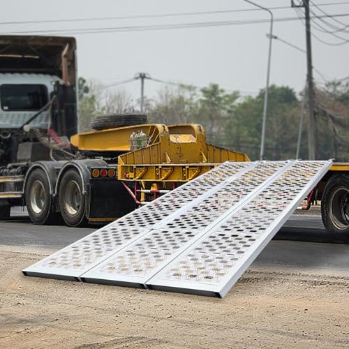 Rampa de carga plegable de acero 54" x 77" para motos y ATV miniatura 5