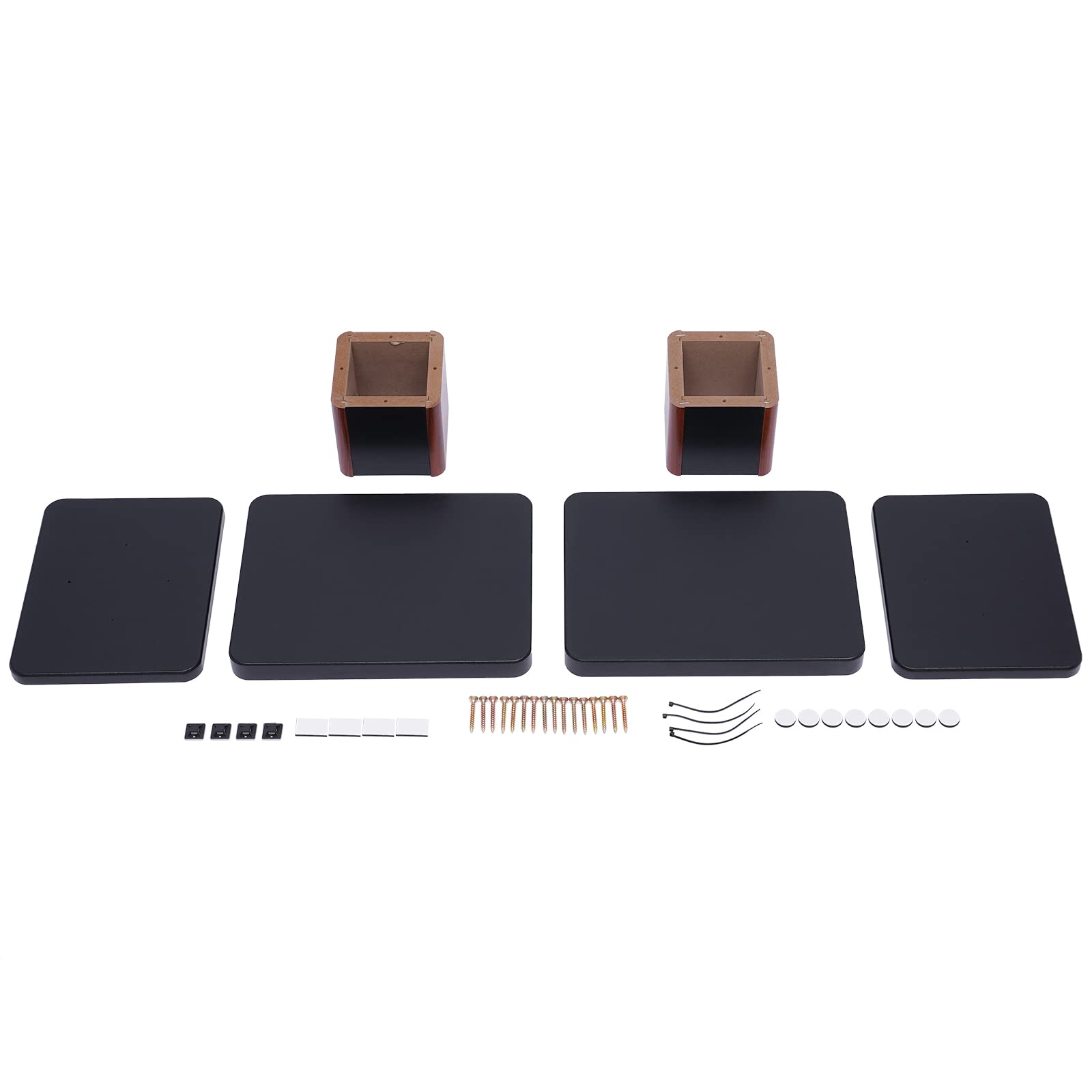 Supporti per altoparlanti in legno, supporto universale piccolo per Home Theater e audio HiFi, rack per altoparlanti audio da pavimento per una migliore esperienza di ascolto