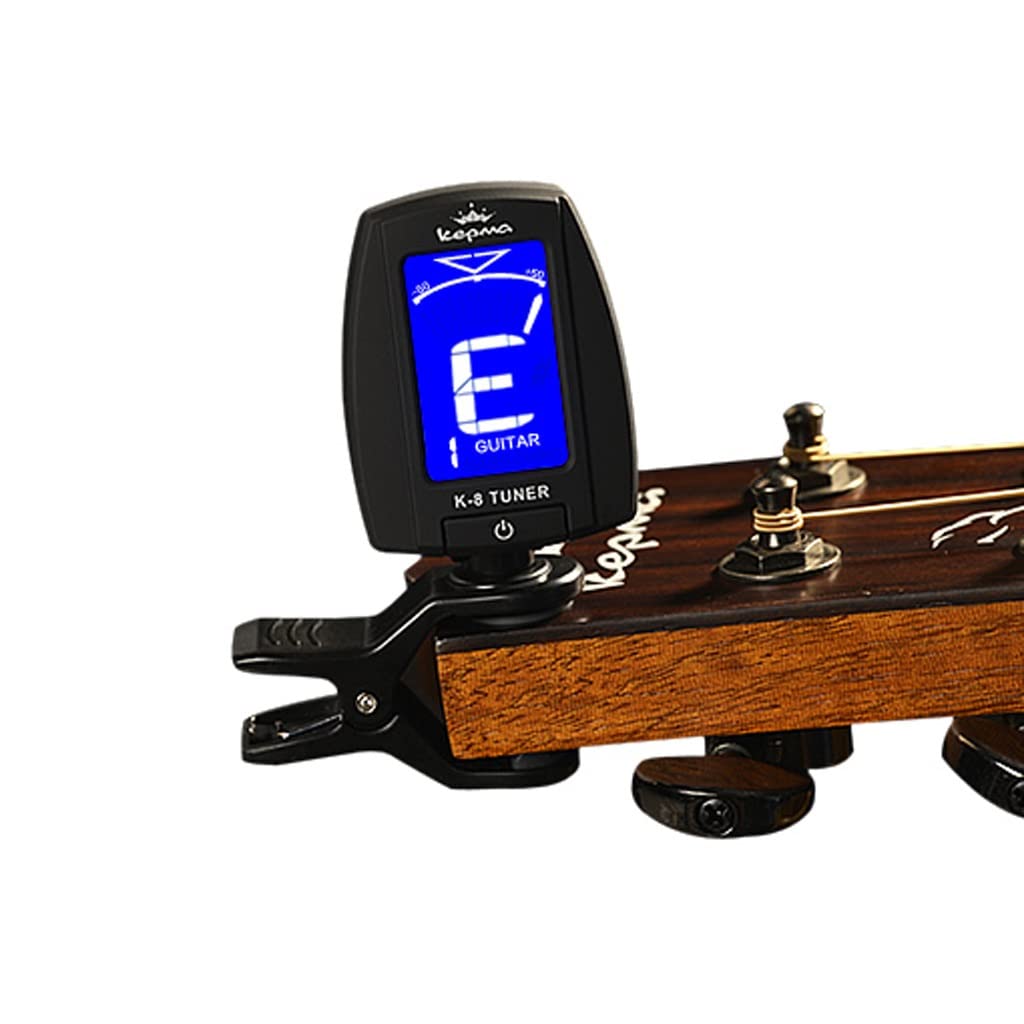 JJJ Tuner Elektryczne drewniane struny do gitary Specjalny stół do szkoły ludowej Wysoka precyzja ukulele dla początkujących (kolor: Tuner + kostka)