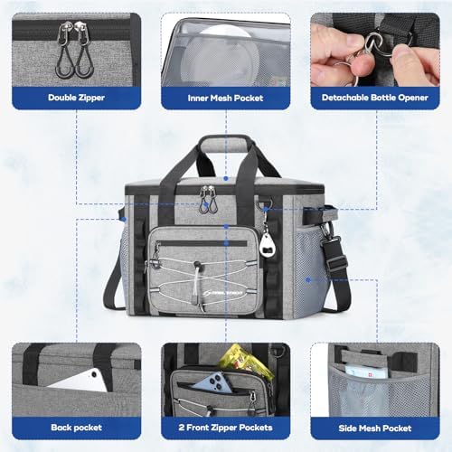 Maelstrom 30Can Collapsible Soft Cooler Bag, Leakproof Insulated Ice Chest - 3