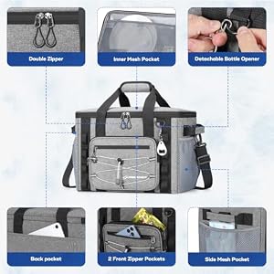Maelstrom 30Can Collapsible Soft Cooler Bag, Leakproof Insulated Ice Chest — photo 4 of 6