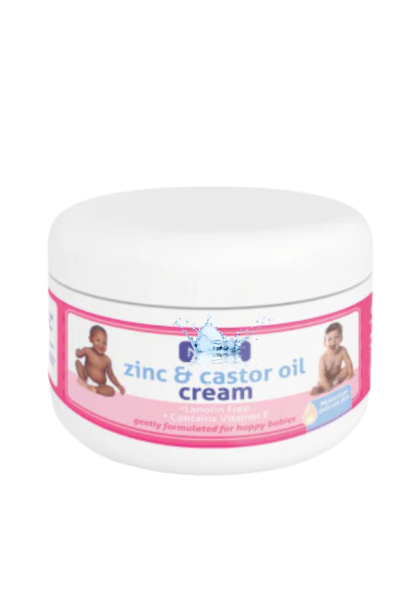 Gentle Zinc & Castor Oil Cream Bundle - 2 × 200 ml Tubs with E‑Ficci Thank You Card - Lanolin-Free Skin Protectant - Image 2