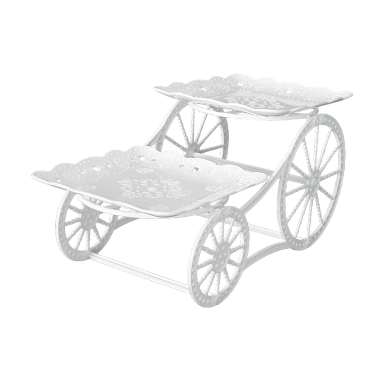 LIXSAZSE Versatile Dessert Salad Snack Trays Pastry Serving Stand Displaying Snacks During Afternoon Gatherings Fruit Plate Holder Dessert Carriage Cupcake