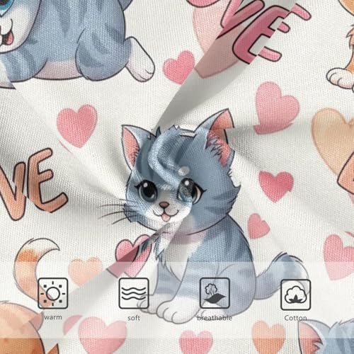 Cute Cartoon Kittens Poses Underwear Toddler Girl, Underwear for Girls, 2T–8 Years3
