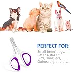 Haustier-Nagelknipser, Update-Version Katzen- und Kätzchen-Nagelknipser zum Trimmen, professioneller Haustier-Nagelknipser am besten für eine Katze, Welpen, Kätzchen und kleine Hunde (Lila) – Bild 5