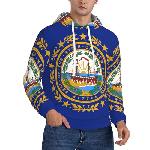 Sweat à capuche homme confortable pour la salle de sport et le quotidien EdWal New Hampshire