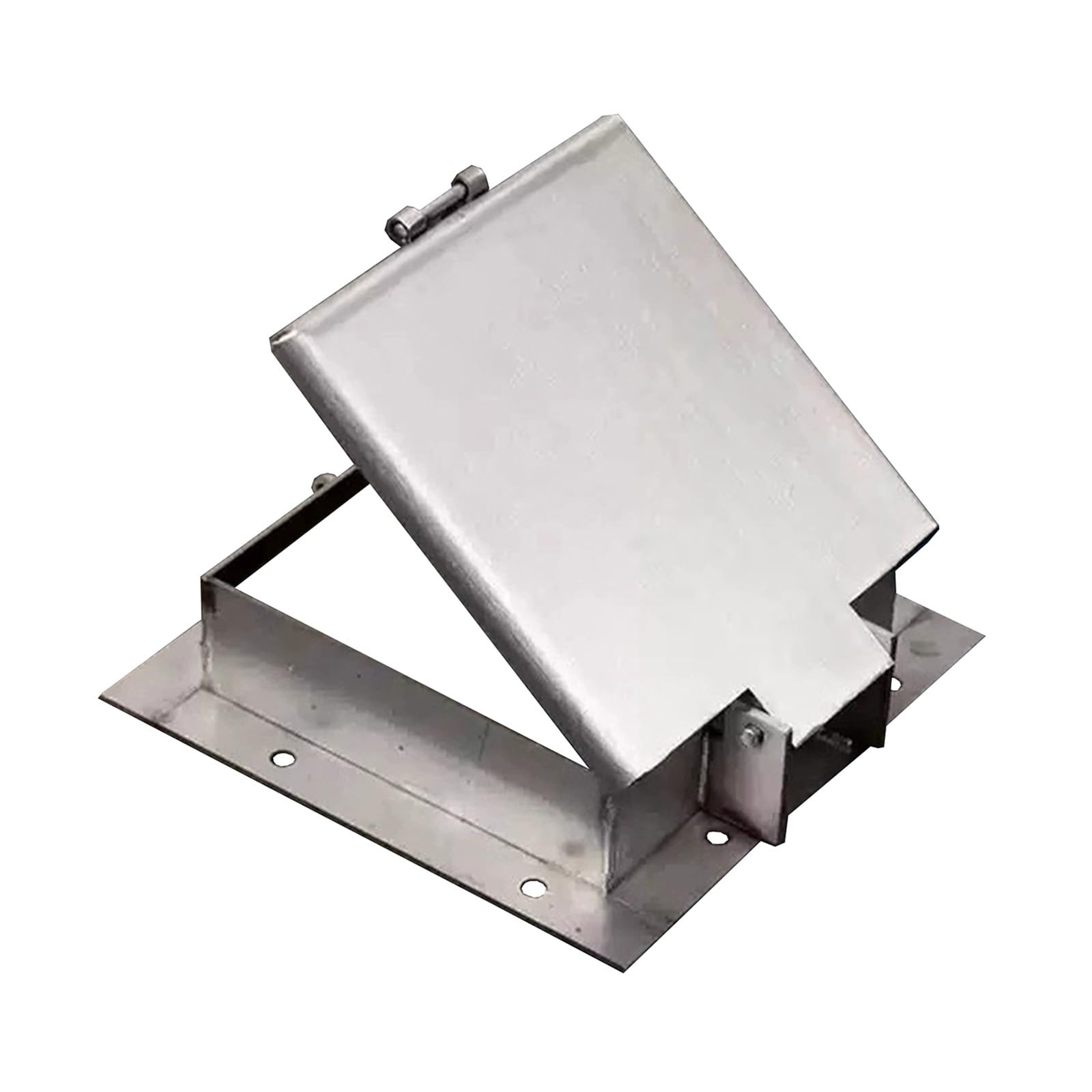 Tapa de Alcantarilla Cuadrada, Arqueta con Cerradura, Trampilla de Acceso a Techo de Acero Inoxidable, Tapa de Pozo y Alcantarilla de Inspección Metálica Atornillable(30cm/12in)