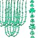 12 Pack Shamrock Bead Green Necklace for St. Patricks Day