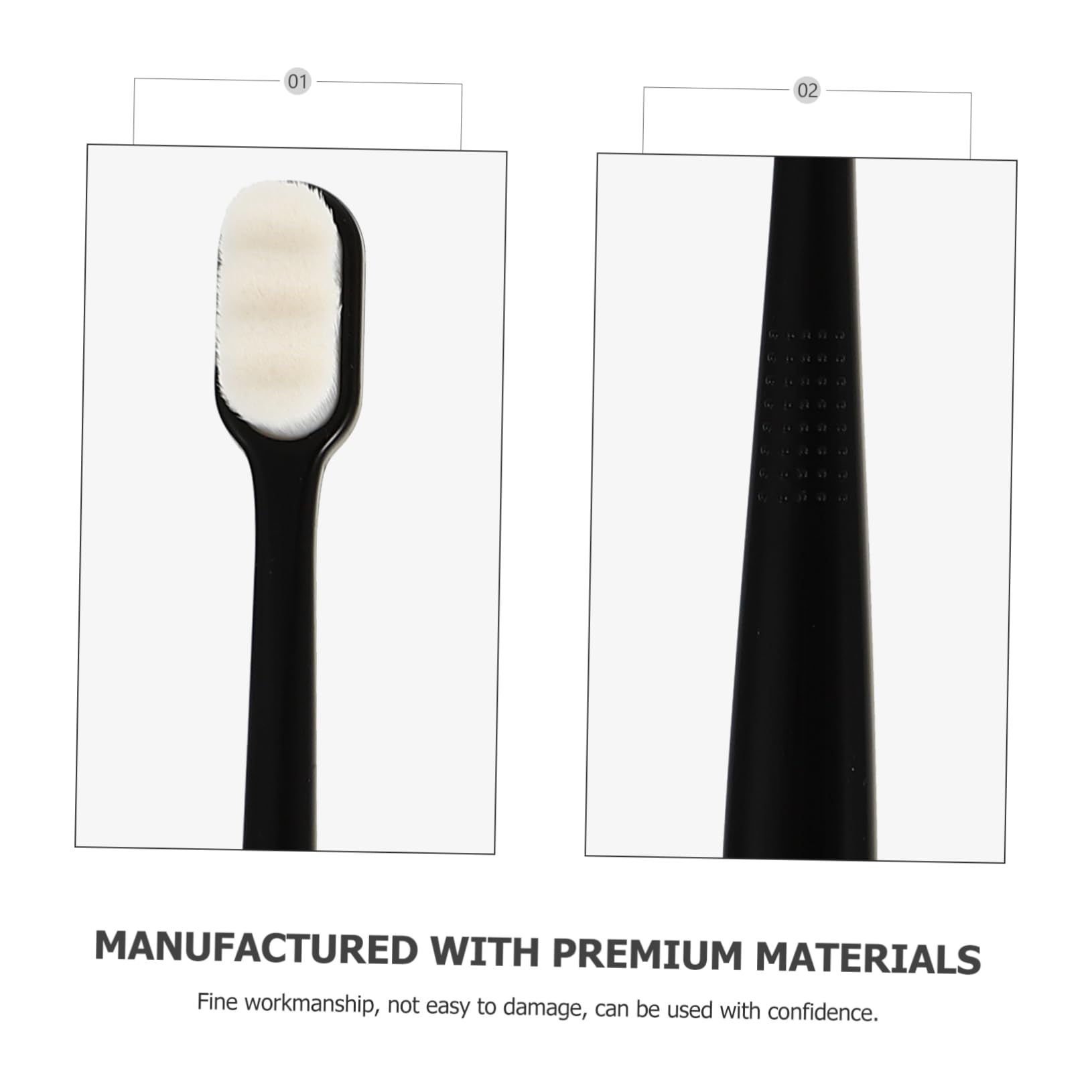 COLLBATH 3 Set Di Spazzolini Da Denti Ergonomici Per Adulti Per La Pulizia Dei Denti Con Setole Flessibili 6 Pezzi * 3
