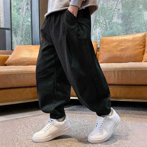 Boy Cargo Joggers Baggy Quick Dry Hiking Outdoor Athletic Lightweight Harem Pant Casual Loose Elastic Waist Sweatpant2
