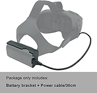 Vista 3 de JCHPINE FPV Goggles V2 Soporte de batería y cable de alimentación compatible con DJI FPV Combo Goggles V2 Batería Recarga Cable Accesorios