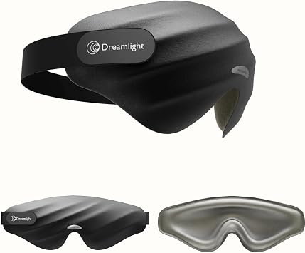 Dreamlight Sleep Mask for Side Sleeper for Men and Women Black