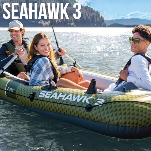 Intex Seahawk 3 Schlauchboot-Set 66333NP (aufgeblasen: 295 x 137 x 43 cm)
