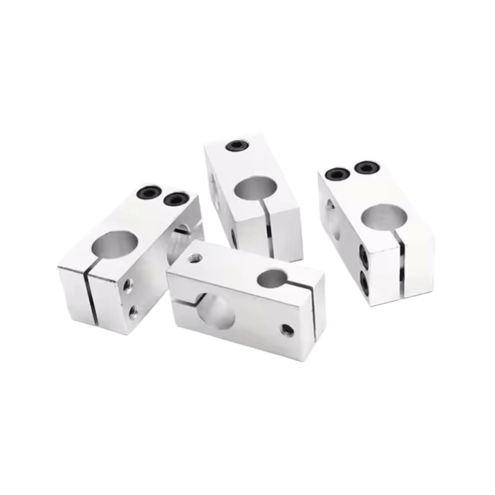 Support de fixation d'arbre en alliage d'aluminium, 1 pièce, pince de fixation de pilier avec arbre de guidage parallèle fileté(Bore diameter - 30mm)