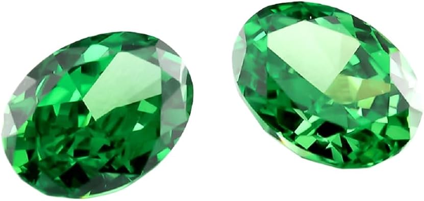 1pc 6x8mm 5A Oval Crushed Ice Cut Cubic Zirconia Stones Loose CZ Synthetic Gemstone for Jewelry Making, Rings, Earrings