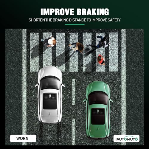 Image of AUTOMUTO 4PCS Rear Brake Pads Semi-Metallic Disc Brake Pads Set D828 For Toyota Avalon 2000-2007, For Toyota For Camry 2000-2006, For Toyota Solara 1999-2008