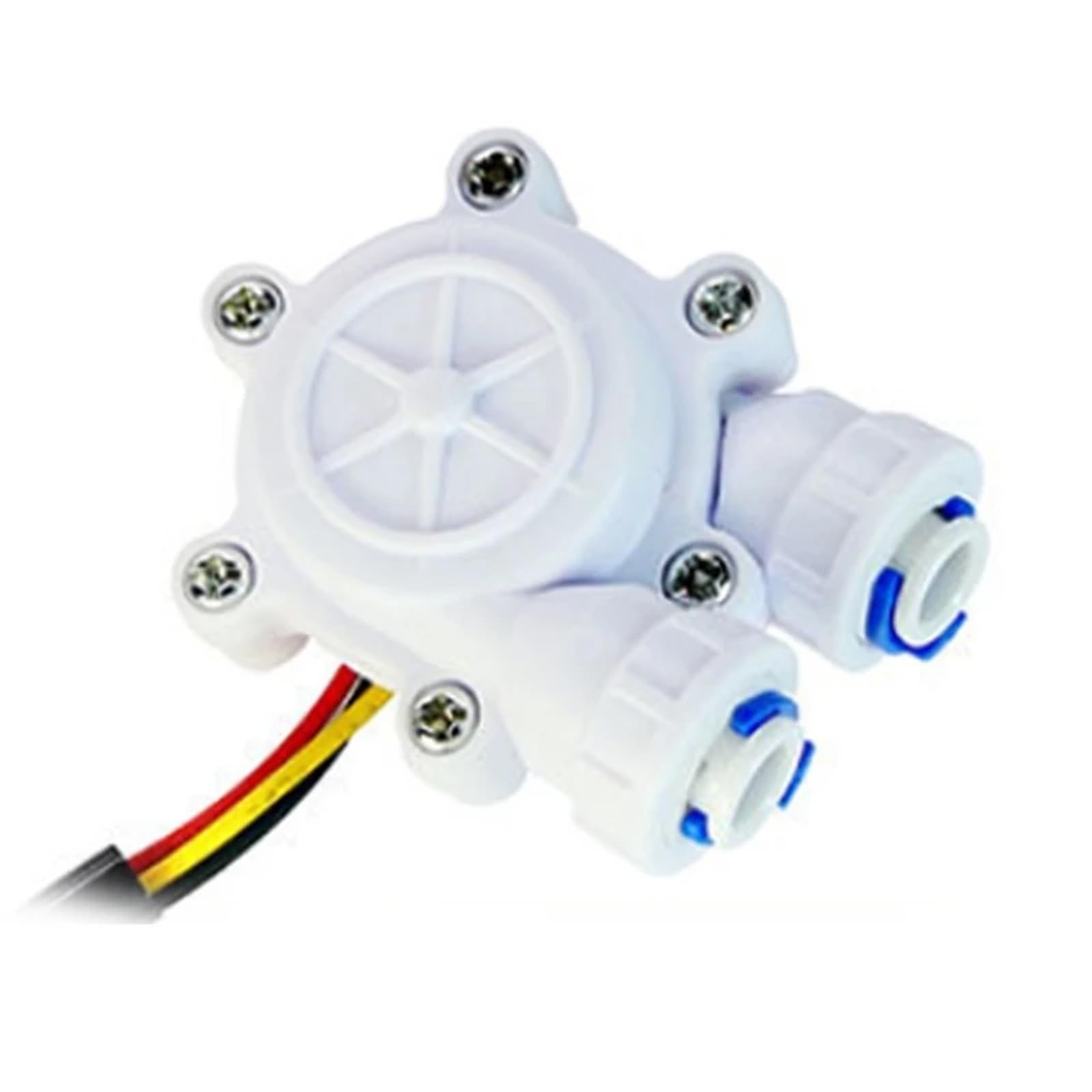 MXXDMOPD 1/4" Quick Connect Water Flow Sensor Switch Flowmeter Fluid Meter Counter 0.2-8L/min for Drinking Fountain