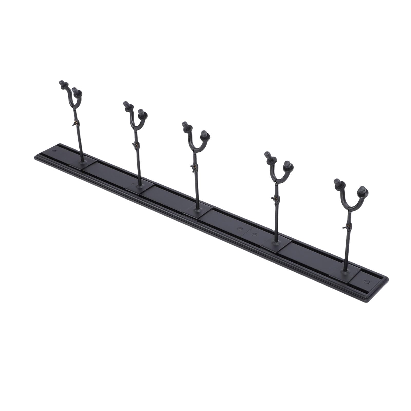 Guitar Wall Moint Stojak z 5 Regulowanymi Haczykami Wieszarnia Instrumentów Muzycznych dla Gitar Basów Wyświetlacz Oszczędzania Przestrzeni, Regulowane Haki Gitarowe Stal