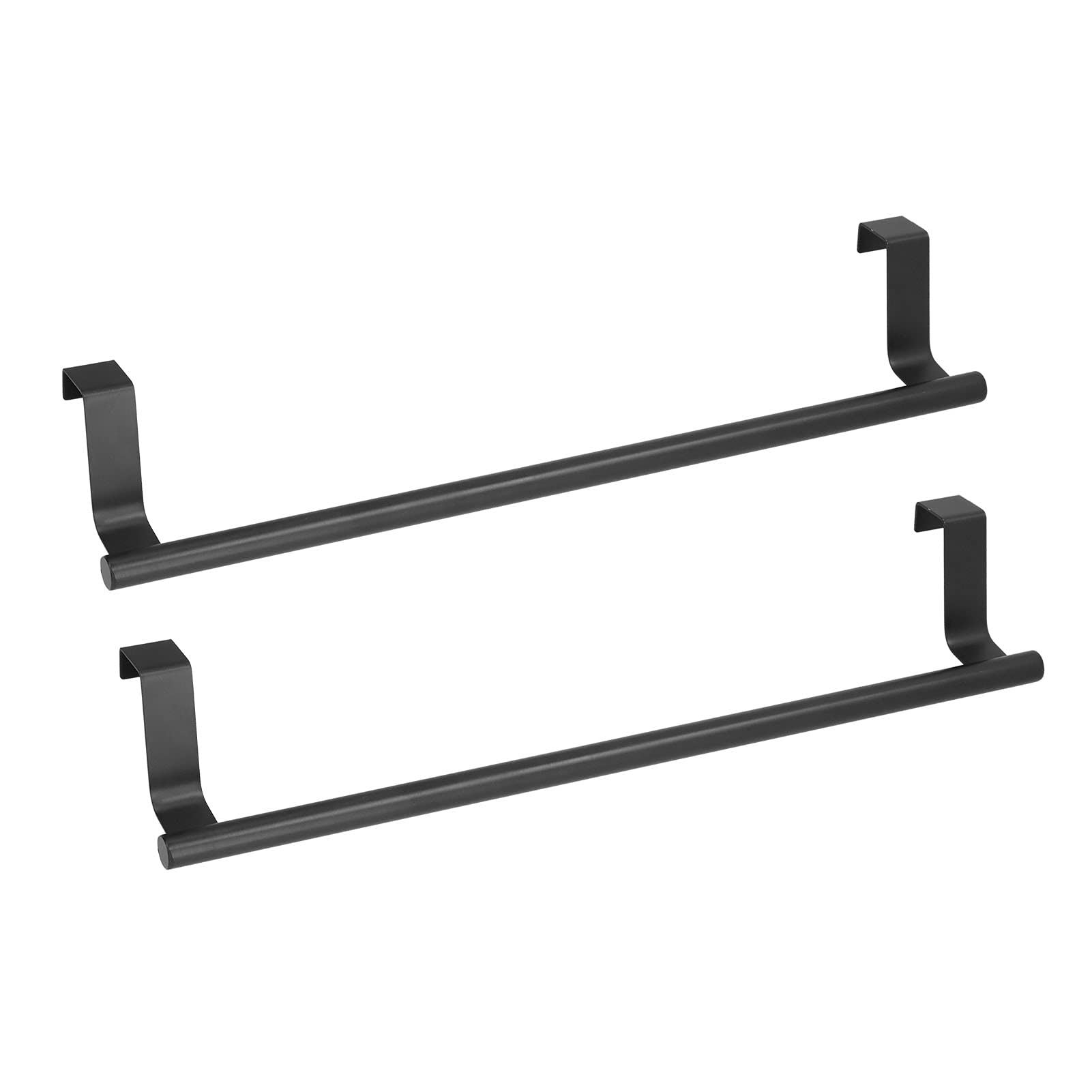 CHICIRIS Porte-Serviettes Noir Durable pour Porte D'armoire – Lot de 2 Porte-Serviettes Suspendus pour Usage Domestique et Hôtelier, en Acier Inoxydable, Facile d'entretien et Design Peu Encombrant
