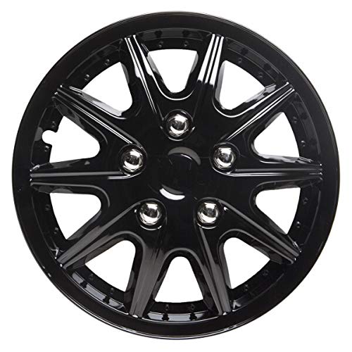 TopTech 15 Inch Wheel Trim Set Gloss Black