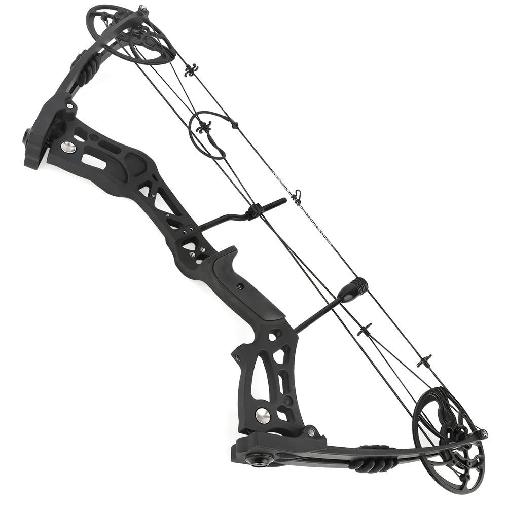 Bogenschießen Jagd Compound Bow Kit RTH 13.6-31.8 kg Draw Length 59.7 cm-78.7 cm, IBO 325FPS, Target Shooting Bow with Accessories for Bowfishing Bogenschießen Jagd