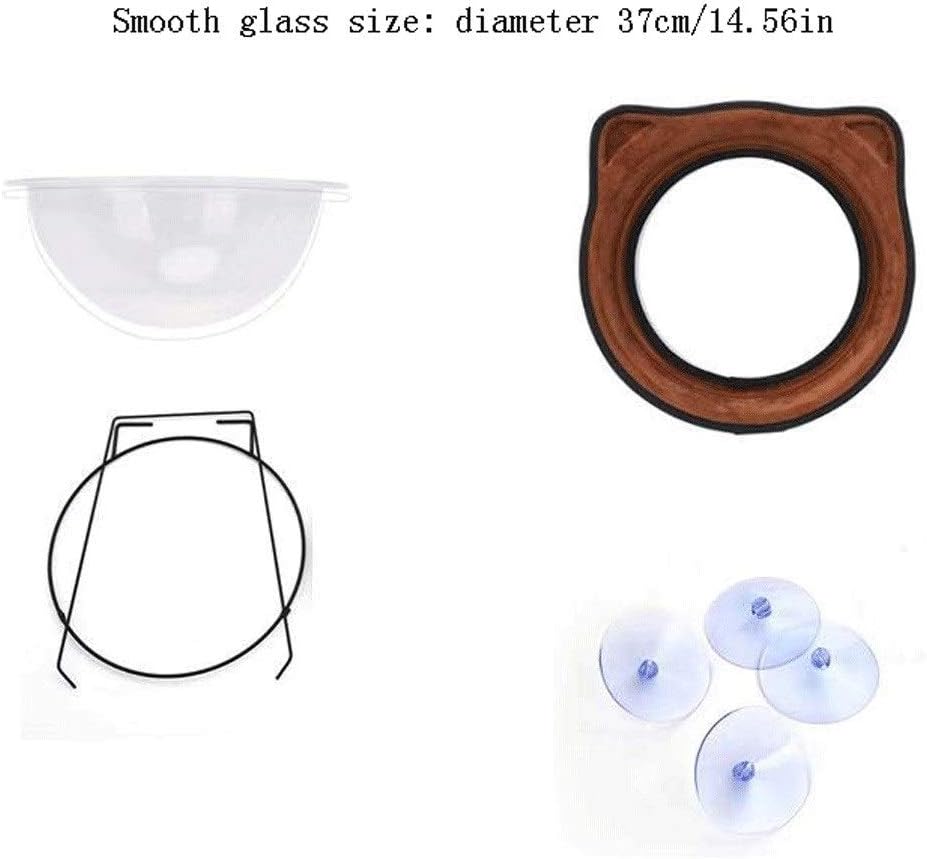 Pet Hammock Pet Hammock Window Suspension Suction Cup Space Capsule Cat Hammock Cat Litter Can Save Space Suitable for Any Indoor Pet Beds (Color : Pink) (Yellow)