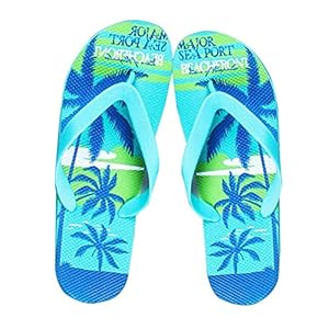 LIOOBO Heren flip-flops kokosnootboom antislip pantoffels voor strandbad (L 43-44/285)