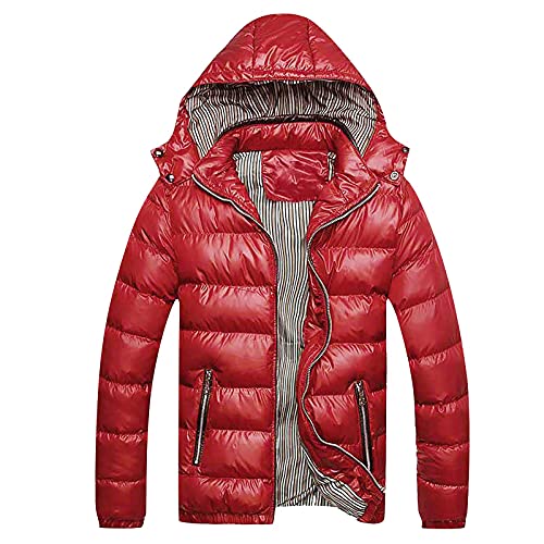 Ymosrh Men's Packable Puffer Jacket Down Alternative Jacket Waterproof Winter Bubble Coats Jackets, M-5XL