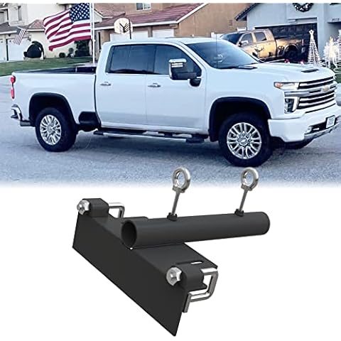 NIXFACE Universal Truck Bed Flag Pole Mount for 1-1/2 Flag Pole Black Heavy Duty Flag Pole Holder NO Drilling Required Cover