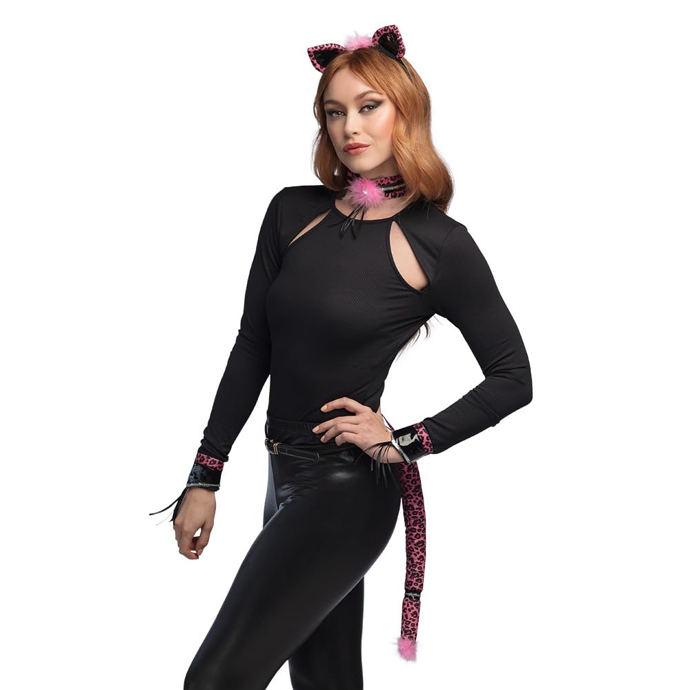 Boland 52117 Set Pink Leopard Costume, Unknown, Multicoloured, Standard Size - Image 2
