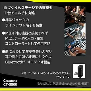 Casio CT-S500 Touch Response keyboard with Multi-track Recording Noir - Les Beatles, Paul McCartney, John Lennon, RIngo Starr, George Harrison Casio CT-S500 Touch Response keyboard with Multi-track Recording Noir – Image 5