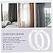 Unomor 12pcs Transparent Plastic Shower Curtain Rings Hooks for Shower Rod Smooth Slide Hooks Compatible with All Rod Types Simple Stylish Design for Bathroom and Living Room Drapes