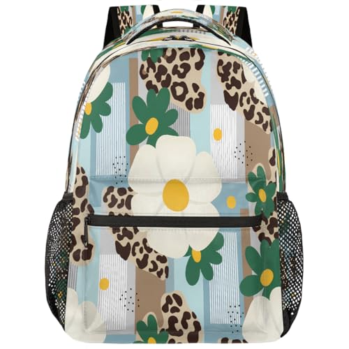Mochila para laptop 15.6 pulgadas de estudiante con estampado floral