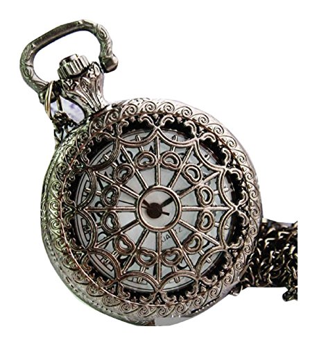 New Pocket Watch Chain Necklace Alloy Antique Bronze watches WPH@KTW144436A