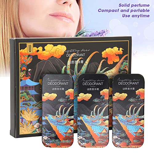 3st Solide Parfum, Natuurlijk Parfum voor Vrouwen, Draagbare Langdurige Geur Bloemen Vage Geur Solide Parfum Verjaardagscadeau, 15g - Image 3