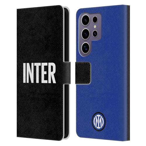 Étui Portefeuille Samsung S25 Ultra Inter Milan Coque Cuir Rabat Protection Intégrale